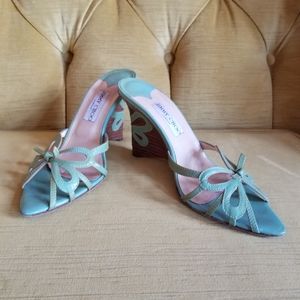 Jimmy Choo wedge embellished heels